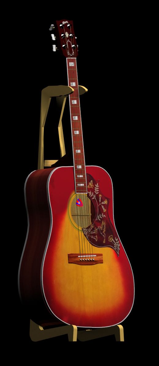 Creation of Gibson Hummingbird: Step 8