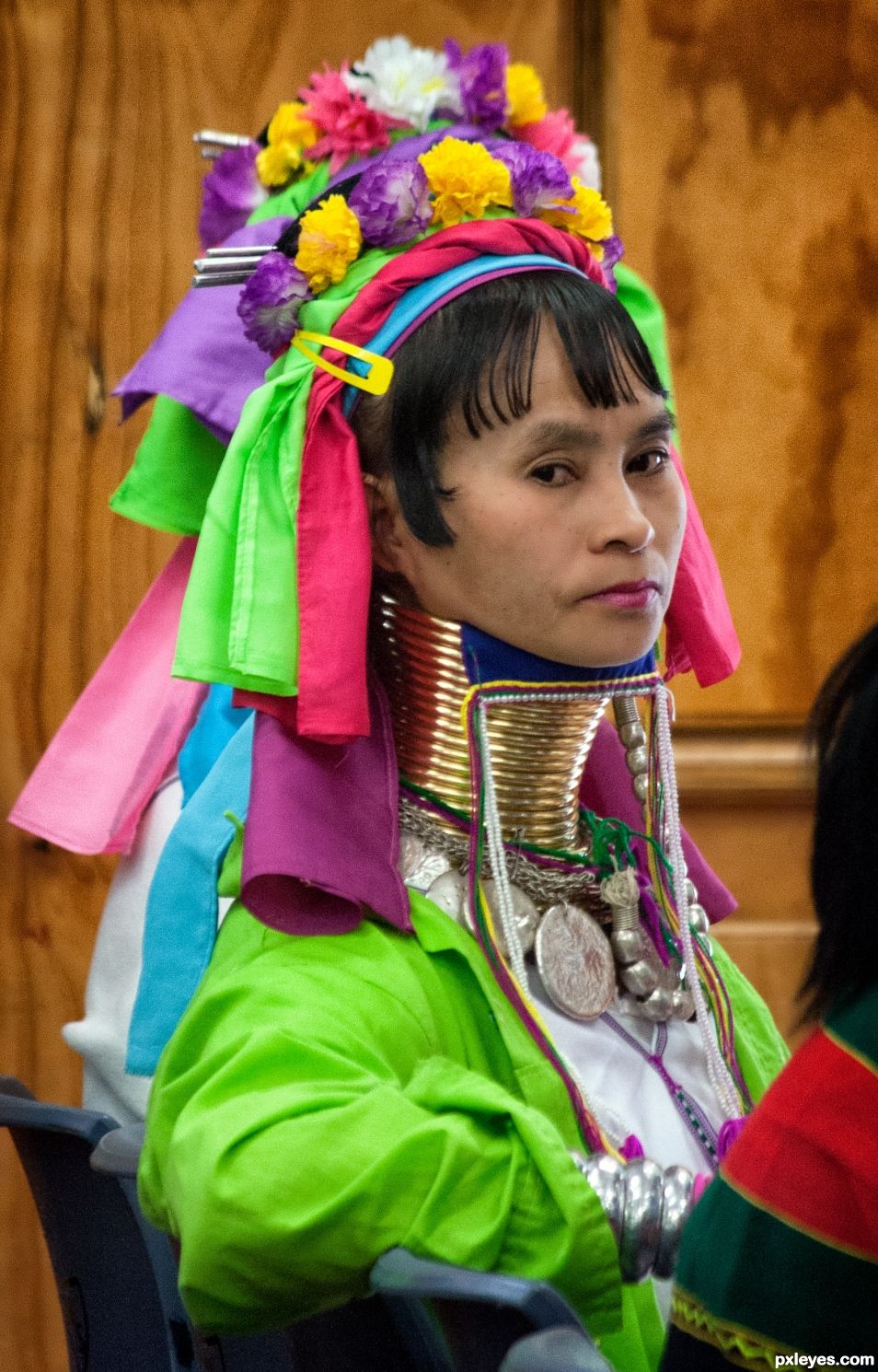 In her national costume