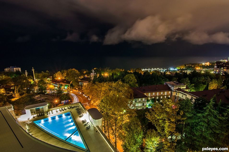 Night over Sochi