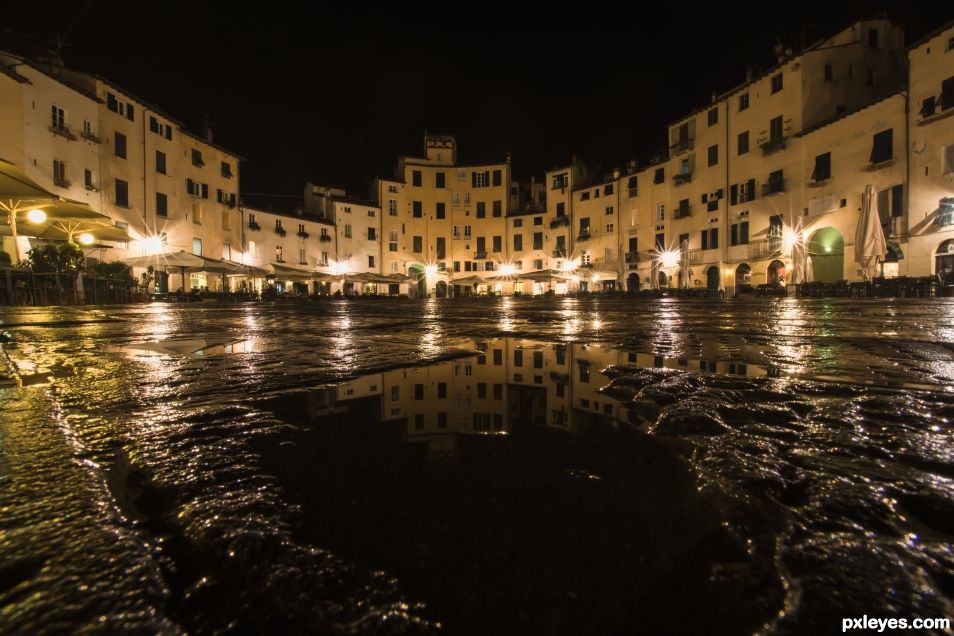 Lucca after rain