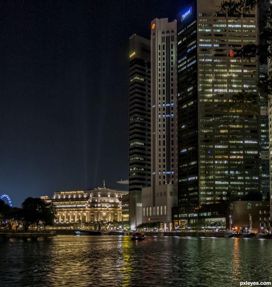 Singapore at night