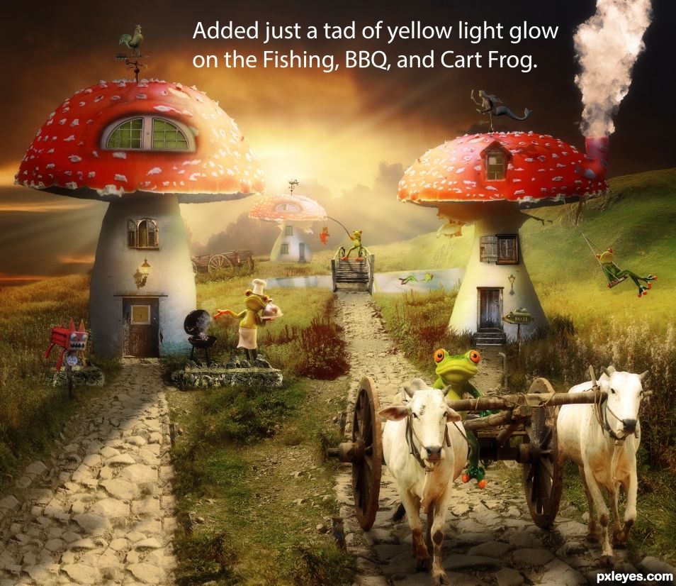 Creation of Mushroom Village: Step 28