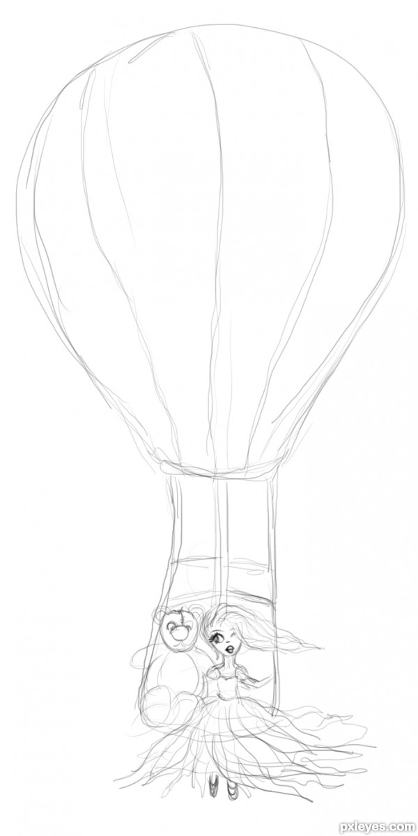 Creation of Relax Mr  Teddy: Step 1