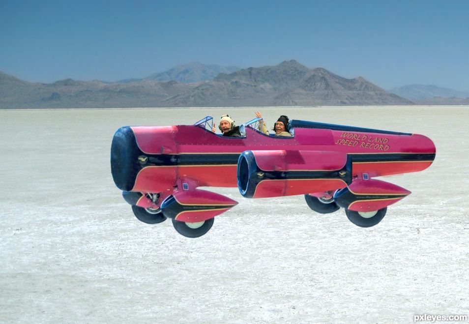 Creation of World's Land Speed Record at the Bonneville Salt Flats: Step 9