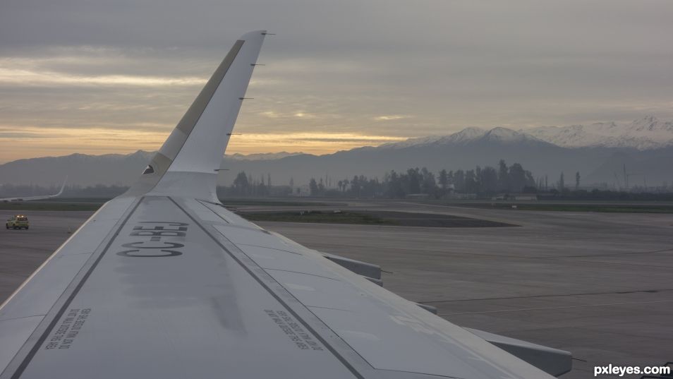 Andes from Santiago