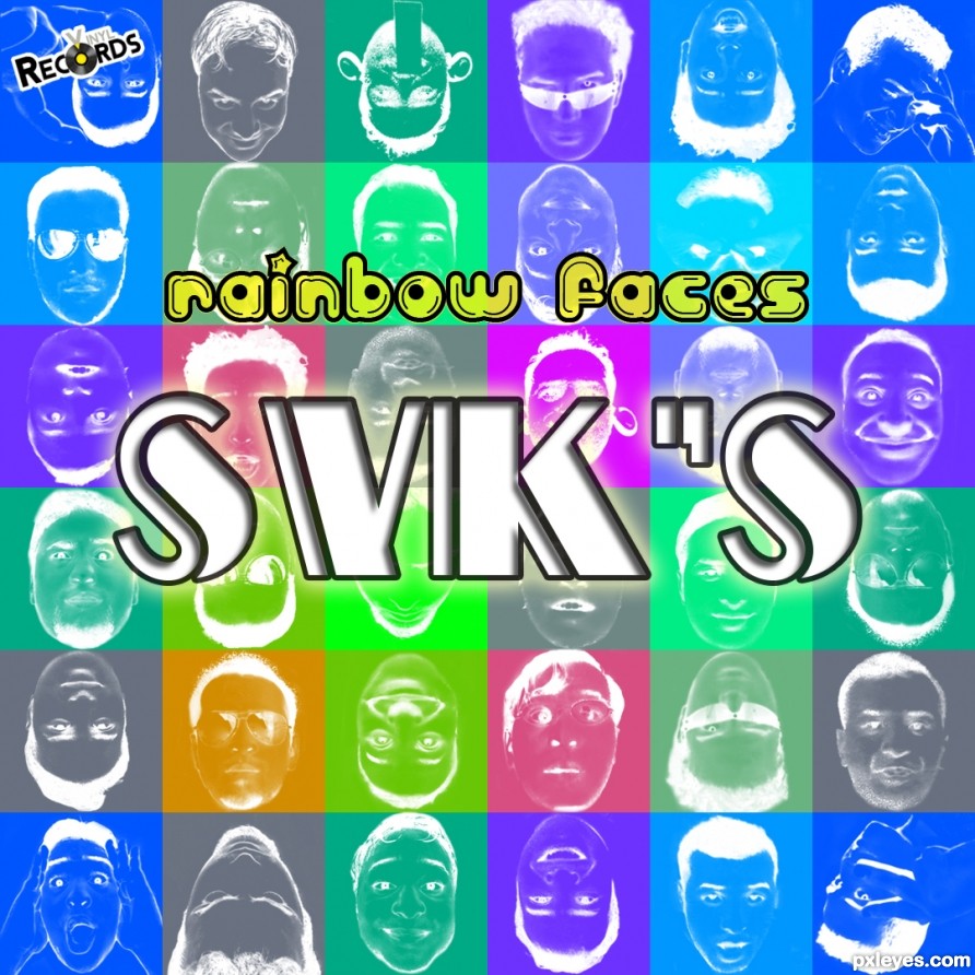Creation of SvK's Rainbow Faces: Final Result