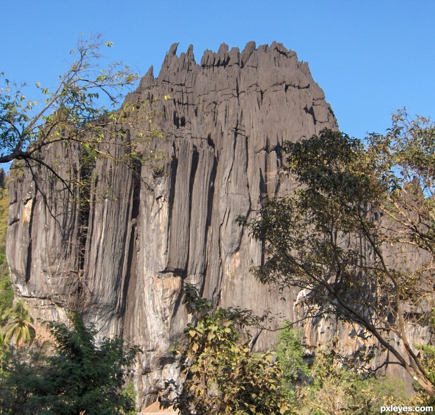 Giant rocky ant hill