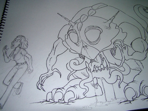 Creation of It came from outer space!: Step 4
