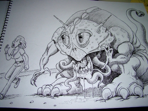 Creation of It came from outer space!: Step 5