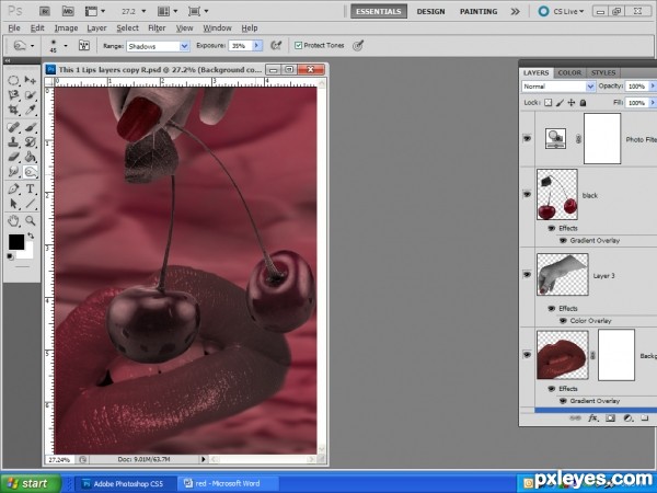 Creation of Black cherries!: Step 4