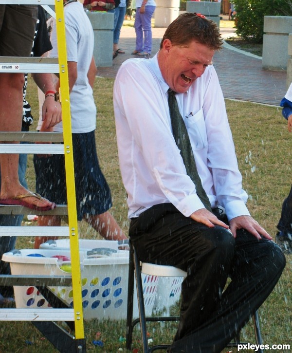 The Headmaster Gets Soaked