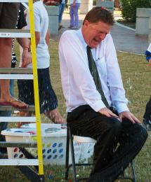 The Headmaster Gets Soaked