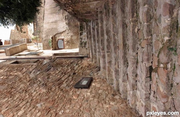 Creation of sacred cave: Step 1