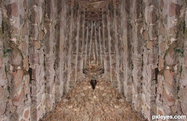Creation of sacred cave: Step 2