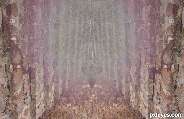 Creation of sacred cave: Step 4