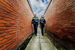 Police in the alley