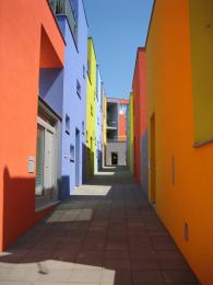 colorful alleyway