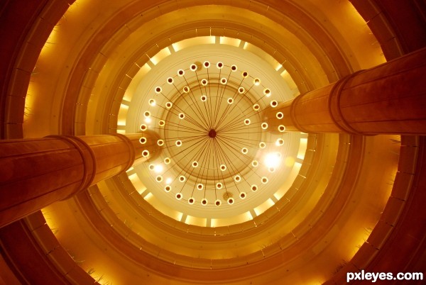 circle ceiling light photoshop picture)