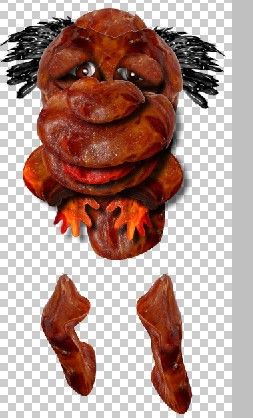 Creation of Hula Hoola with Blue Hands: Step 19