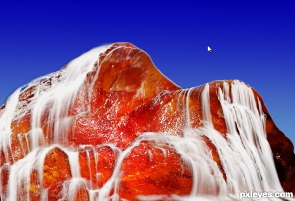 Creation of Amber's Waterfalls: Step 3