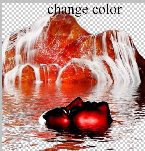 Creation of Amber's Waterfalls: Step 6