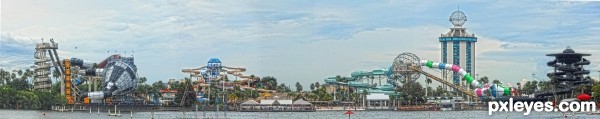 Water park panorama