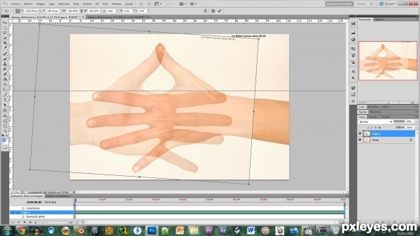 Creation of Hands: Step 1