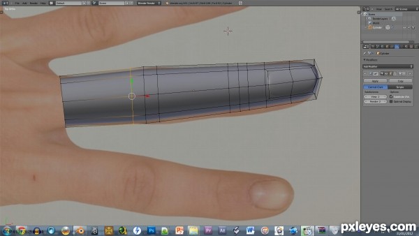 Creation of Hands: Step 3