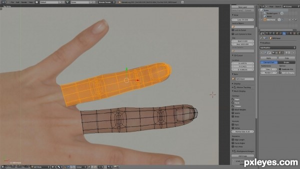 Creation of Hands: Step 5