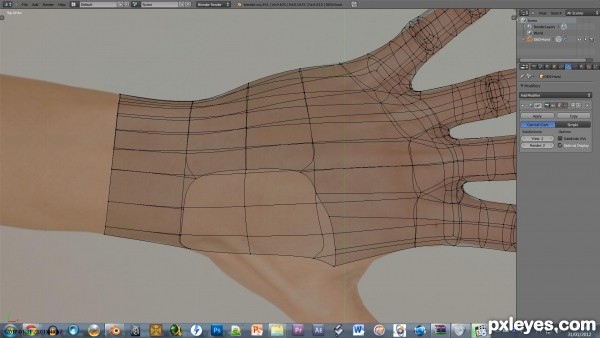 Creation of Hands: Step 8
