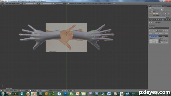 Creation of Hands: Step 9