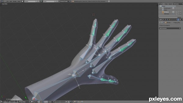 Creation of Hands: Step 10