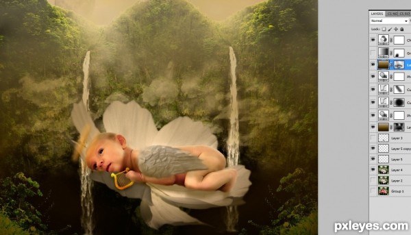 Creation of Born an Angel: Step 3