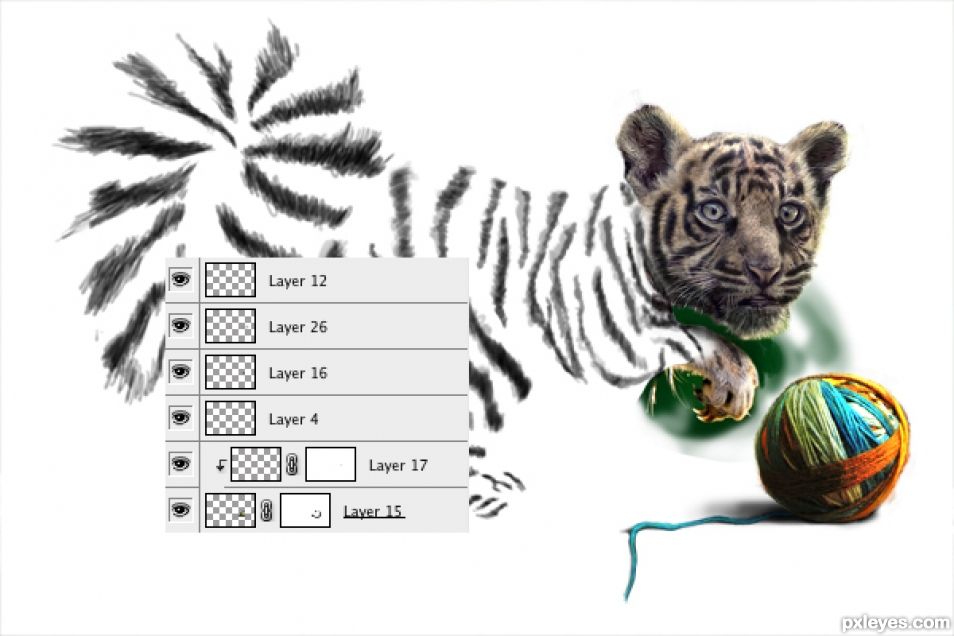 Creation of Tiger Squirrel: Step 7