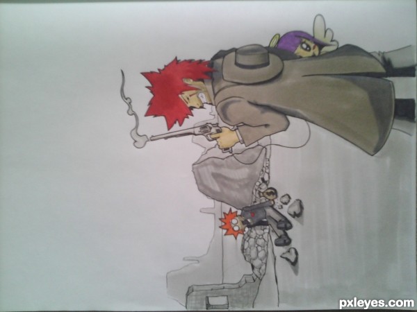 Creation of Red X: Step 3