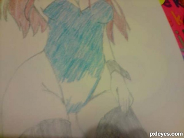 Creation of Anime bunny girl: Step 2