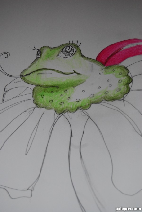 Creation of  Fly Trap Flower: Step 2