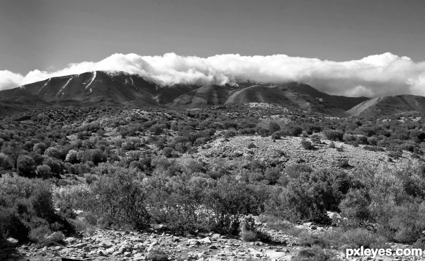 distant mountains