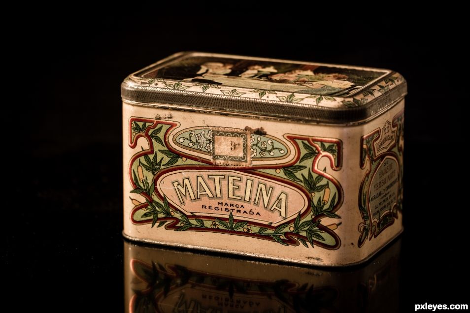 Antique tea box