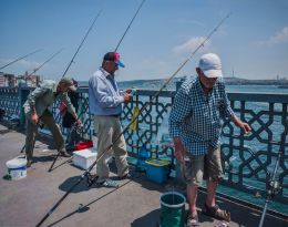 On Galata bridge