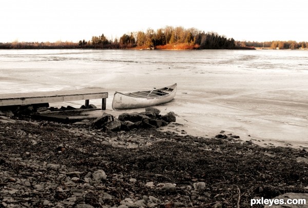 Canoe on Ice