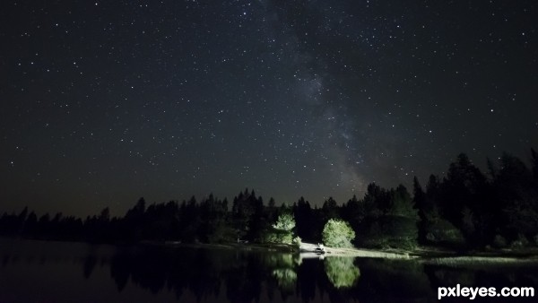 Interrupted Milky Way shot