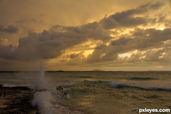 sunset over Cuba Libre