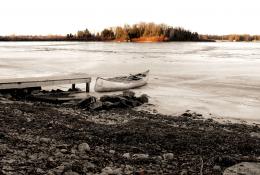 Canoe on Ice