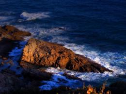 a Rock in the sea