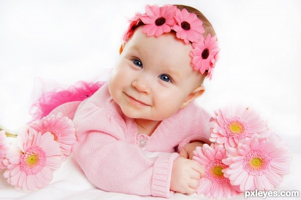 Portrait of beautiful little girl