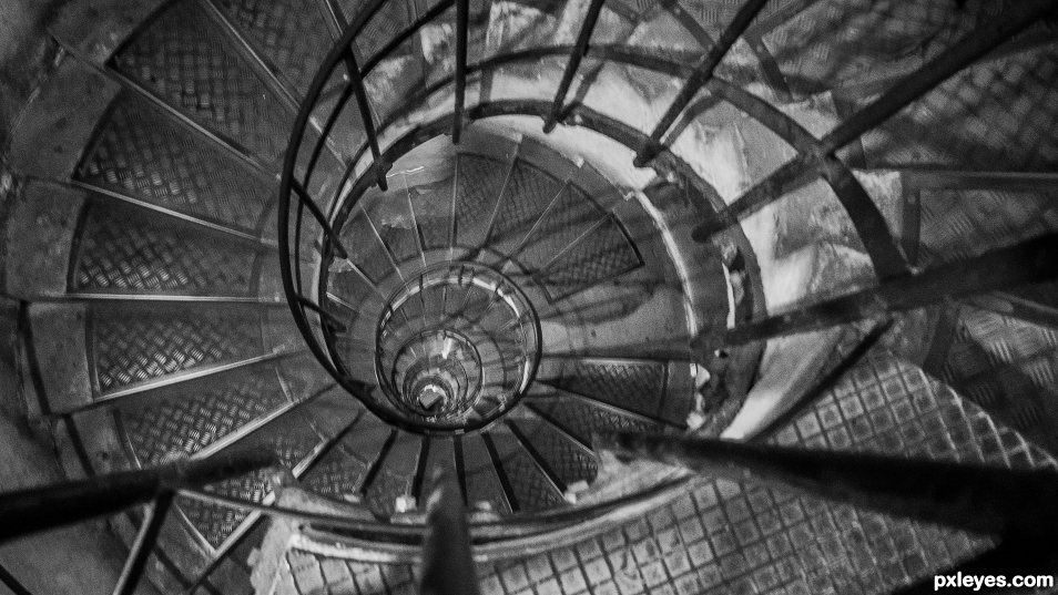 The spiral staircase