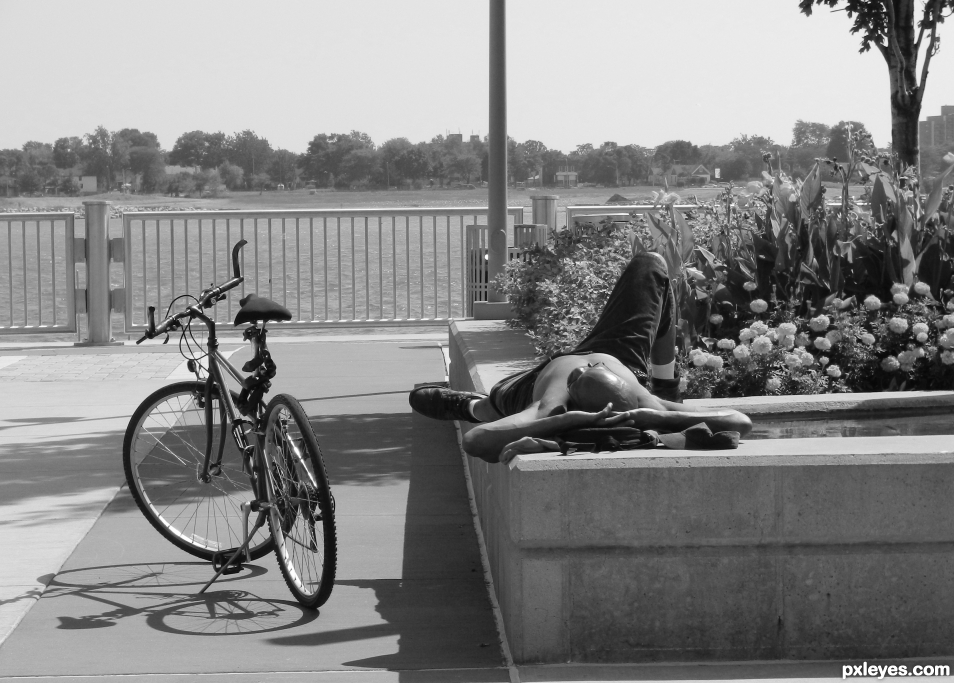 Man and Bike