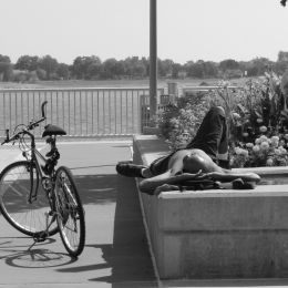 Man and Bike Picture