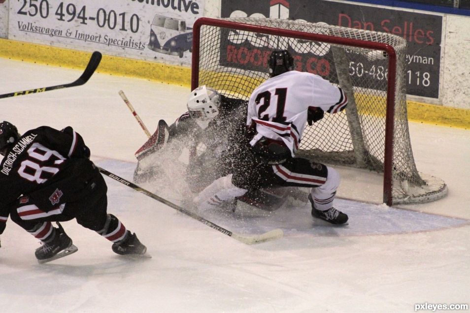 goalie save